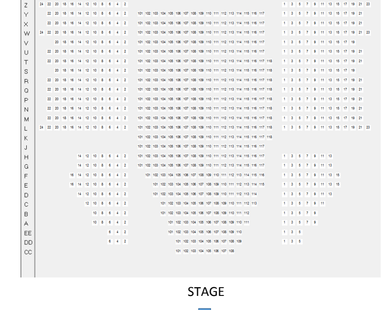 Garde Arts Center Seating Chart